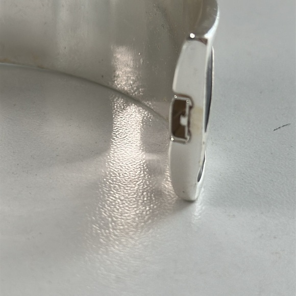 Pre owned Anne Klien Silver and Black Geometric bracelet - Picture 14 of 16